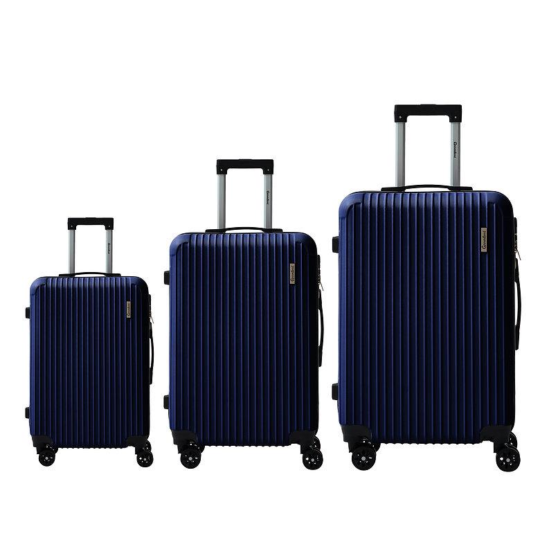 3 Piece Hard Shell Luggage Set – Lightweight ABS Suitcase Set with 4 Spinner Wheels, TSA Lock & Telescopic Handle | Cabin, Medium & Large