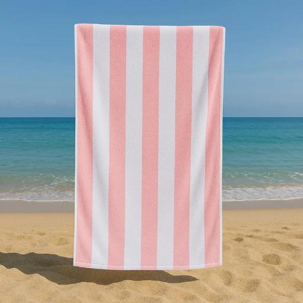 Sand Free Beach Towel Extra Large 100x200cm Kabana Stripe Quick Dry Microfibre Towel for Beach, Pool & Travel