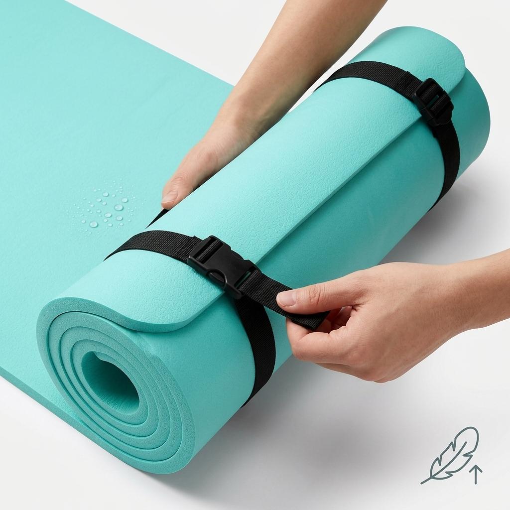 Waterproof EVA Camping Mat 180 x 50 x 0.6cm Lightweight Roll Up Foam Sleeping Pad Outdoor Mat for Camping, Hiking, Picnic & Beach