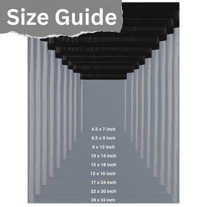 50-Pack Grey Mailing Bags, Self Seal, Waterproof & Opaque Postage Bags for Clothing, Textiles & Small Business Shipping