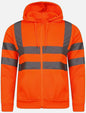 Hi Visibility PPE Reflective Hoodies Work Wear Safety Hooded Sweatshirt