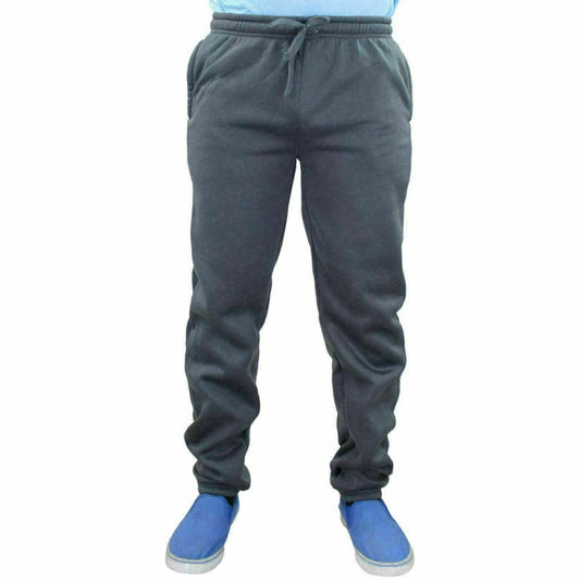 Men's Fleece Trouser Elasticated Jogging Joggers Sports Gym Training Pants S-5XL