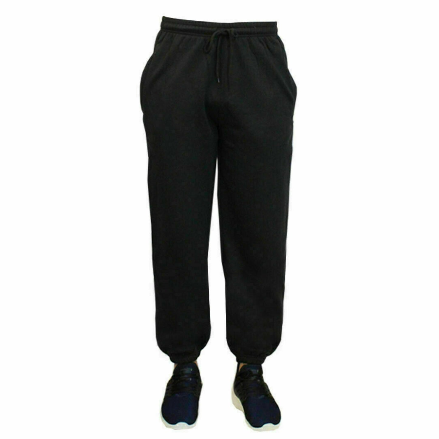 Men's Fleece Trouser Elasticated Jogging Joggers Sports Gym Training Pants S-5XL