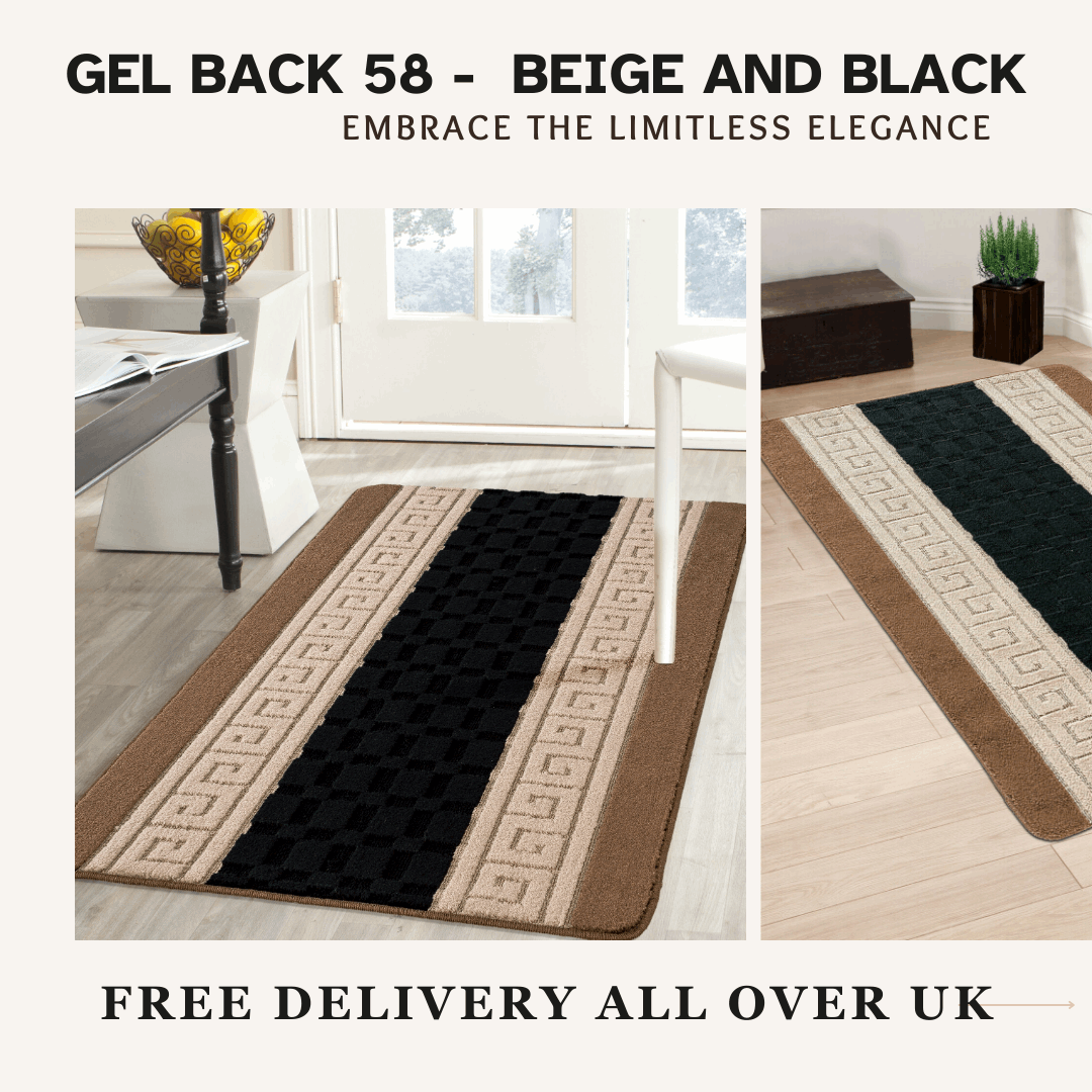 Door mat Mat Rug Non-Slip Gel Back for Kitchen Washable Runner Rugs for Hallways