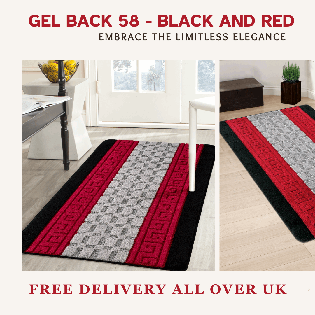 Door mat Mat Rug Non-Slip Gel Back for Kitchen Washable Runner Rugs for Hallways