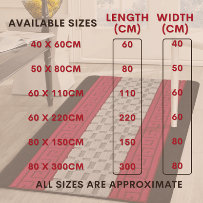 Door mat Mat Rug Non-Slip Gel Back for Kitchen Washable Runner Rugs for Hallways
