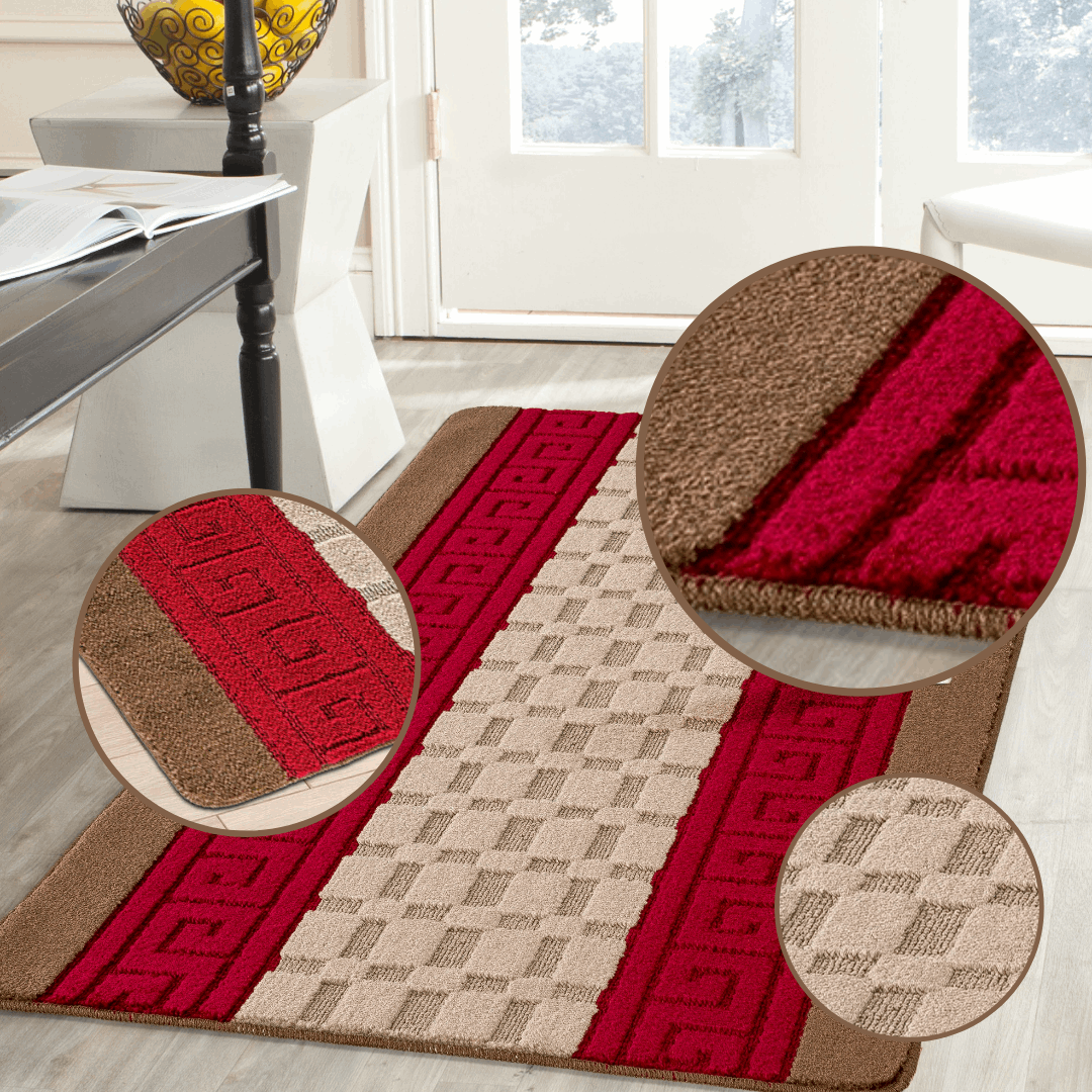 Door mat Mat Rug Non-Slip Gel Back for Kitchen Washable Runner Rugs for Hallways
