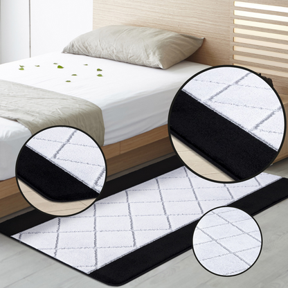 Non-Slip Gel Mat Greek Style Geometric Hallway Rug Runner Kitchen Floor Mat Uk