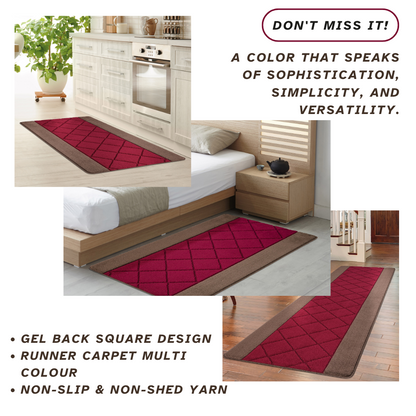 Non-Slip Gel Mat Greek Style Geometric Hallway Rug Runner Kitchen Floor Mat Uk