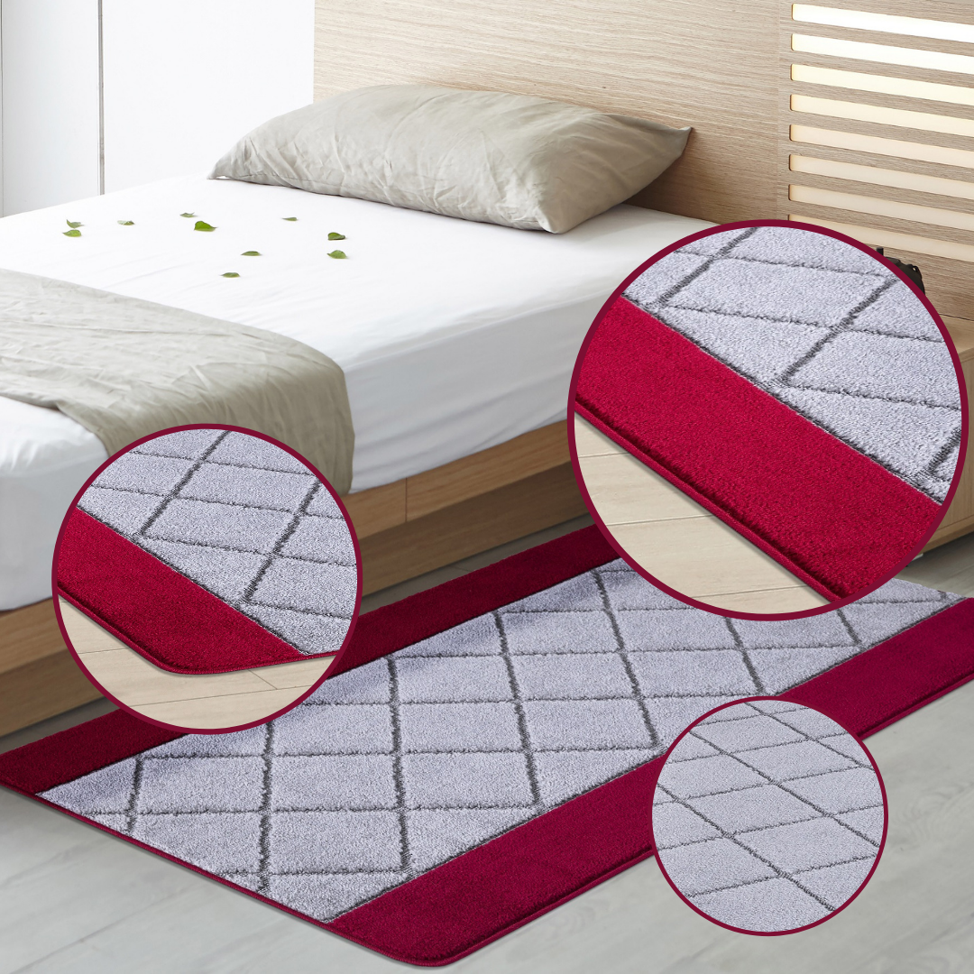 Non-Slip Gel Mat Greek Style Geometric Hallway Rug Runner Kitchen Floor Mat Uk