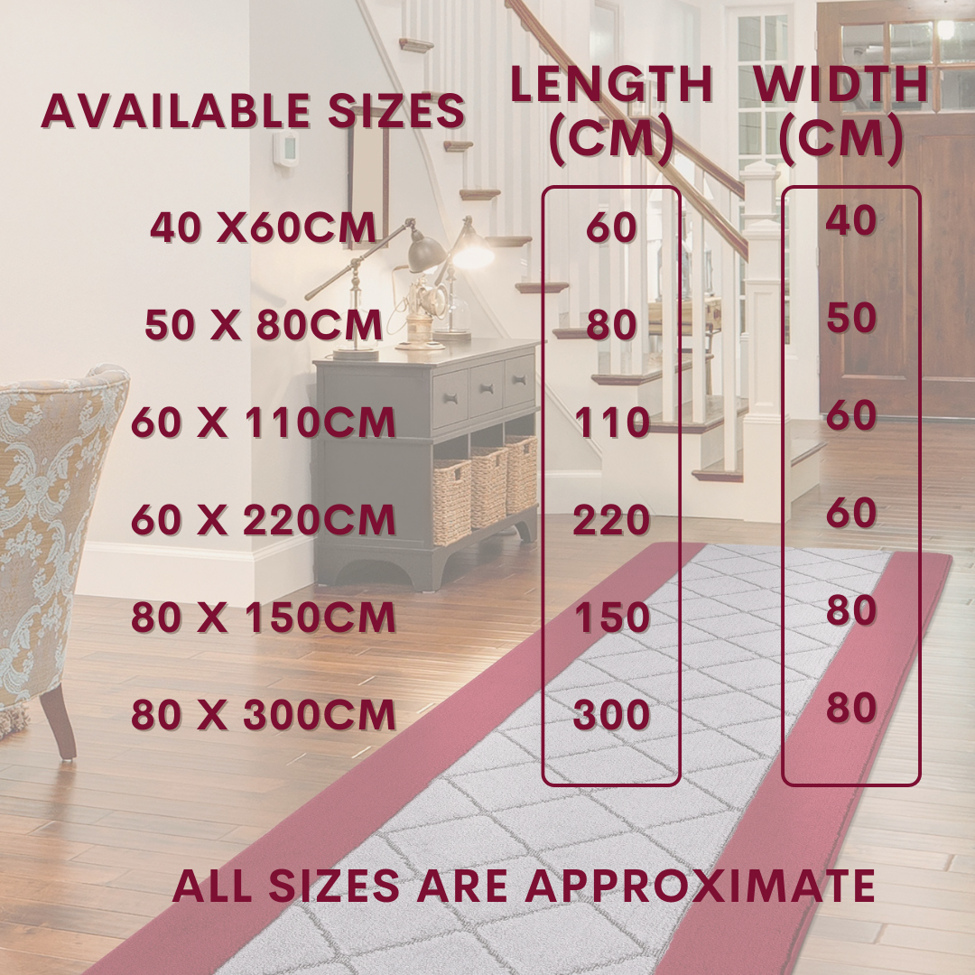Non-Slip Gel Mat Greek Style Geometric Hallway Rug Runner Kitchen Floor Mat Uk