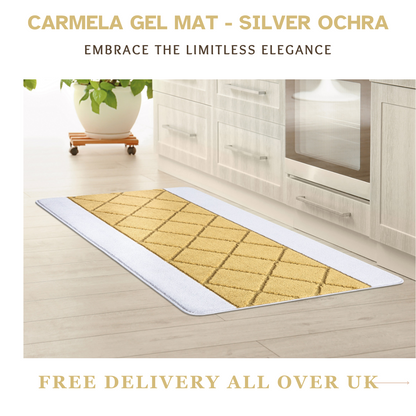 Non-Slip Gel Mat Greek Style Geometric Hallway Rug Runner Kitchen Floor Mat Uk