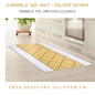 Non-Slip Gel Mat Greek Style Geometric Hallway Rug Runner Kitchen Floor Mat Uk