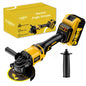 Cordless Angle Grinder with Lithium Battery, Compact Electric Grinding & Polishing Tool with Side Handle, Portable Power Tool for Metal Cutting, Surface Finishing & DIY Projects