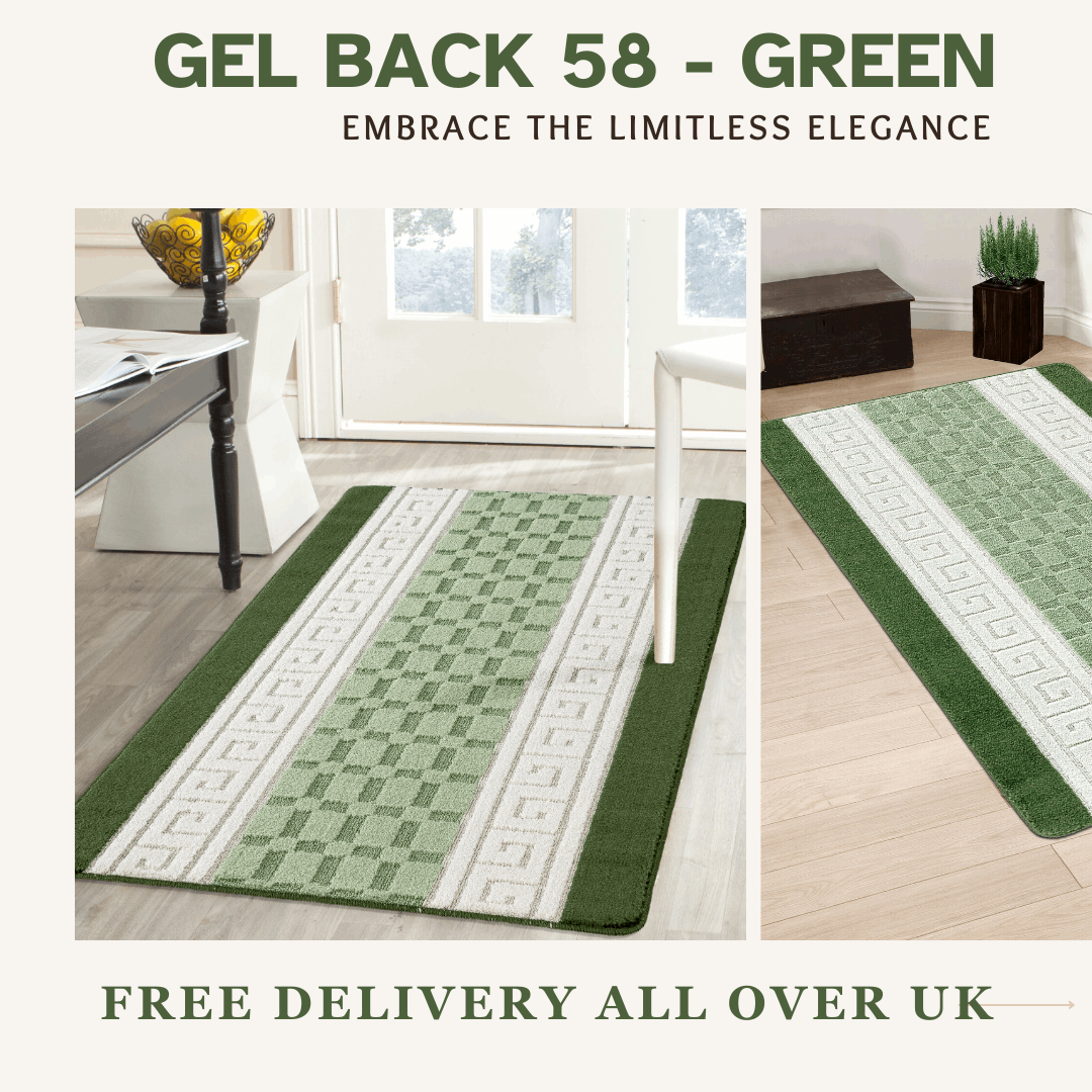 Door mat Mat Rug Non-Slip Gel Back for Kitchen Washable Runner Rugs for Hallways