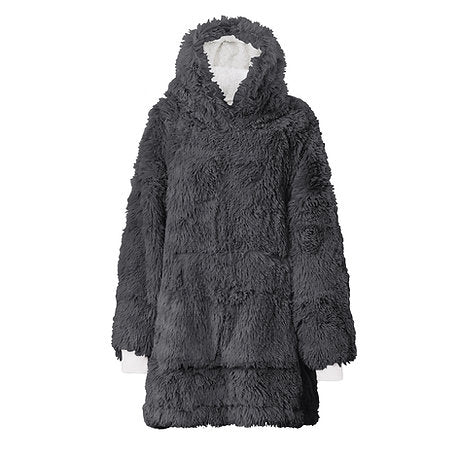 Teddy Faux Fur Fluffy Fleece Hoodie Ladies Oversized Hooded Hoodies Top