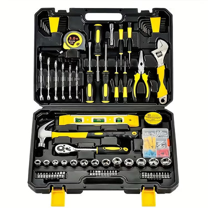 108 Piece Household Hand Tool Set with Storage Case  Home Repair, DIY Maintenance & Auto Repair Toolkit with Socket Wrenches, Screwdrivers & Essential Hand Tools
