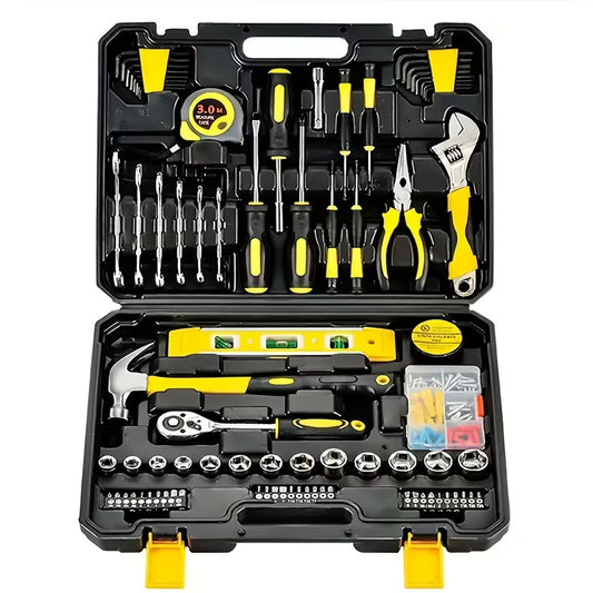 108 Piece Household Hand Tool Set with Storage Case  Home Repair, DIY Maintenance & Auto Repair Toolkit with Socket Wrenches, Screwdrivers & Essential Hand Tools