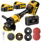 Cordless Angle Grinder with Lithium Battery, Compact Electric Grinding & Polishing Tool with Side Handle, Portable Power Tool for Metal Cutting, Surface Finishing & DIY Projects