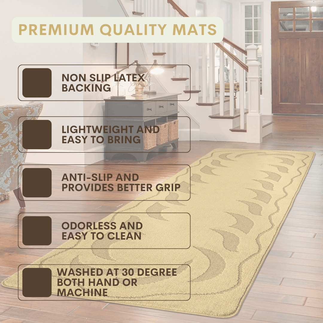 Long Hallway Kitchen Runner Door Mats Bedroom Rugs Carpet Floor Mat UK Non-Slip