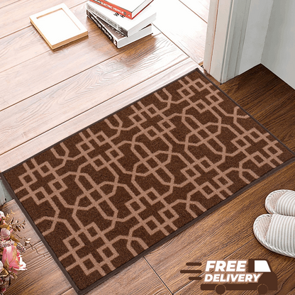 Hallway Geometric Runner Modern Kitchen Rug Non Slip Door Mat Long Floor Mats UK