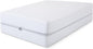 Satin Stripe Zipped Mattress Protector 30cm Deep Full Encasement Mattress Cover | Double Side Zip, Breathable & Hypoallergenic