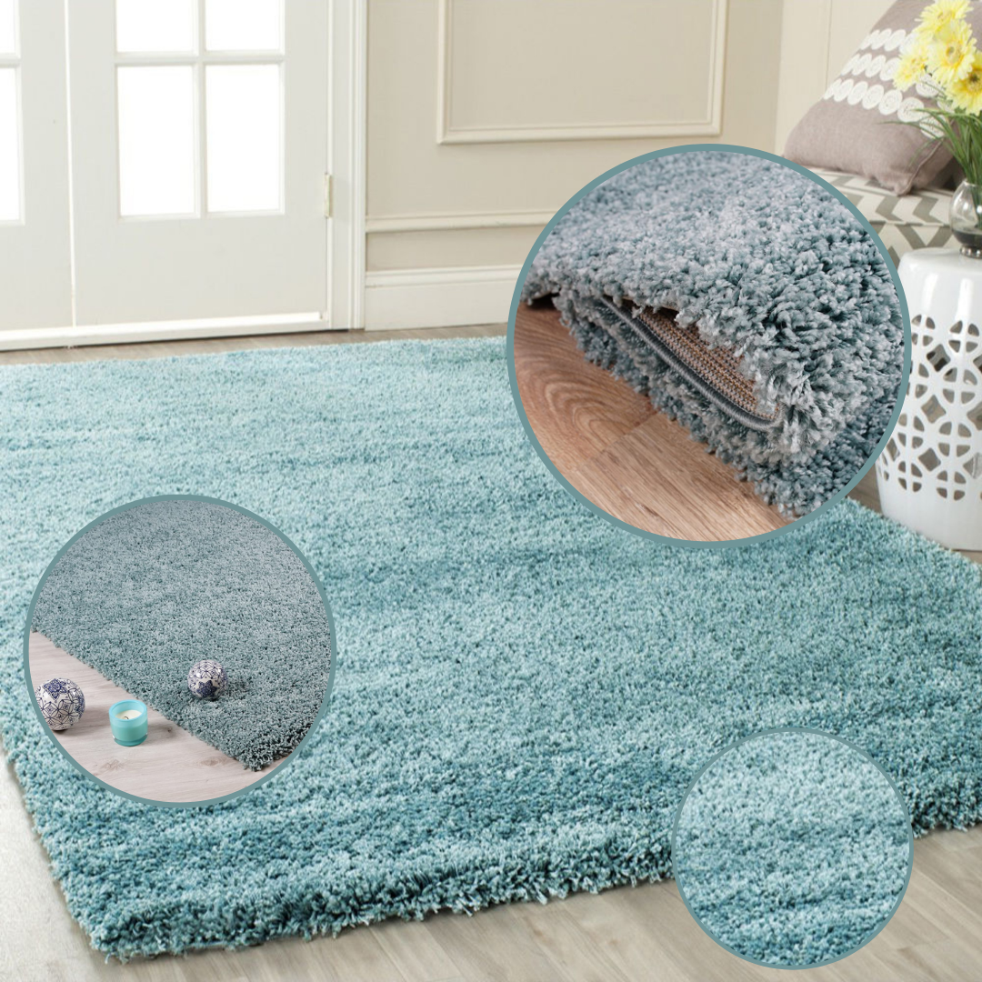 Modern Shaggy Rug Big Fluffy Carpets Floor Mats for Bedrooms Living Rooms Rug UK