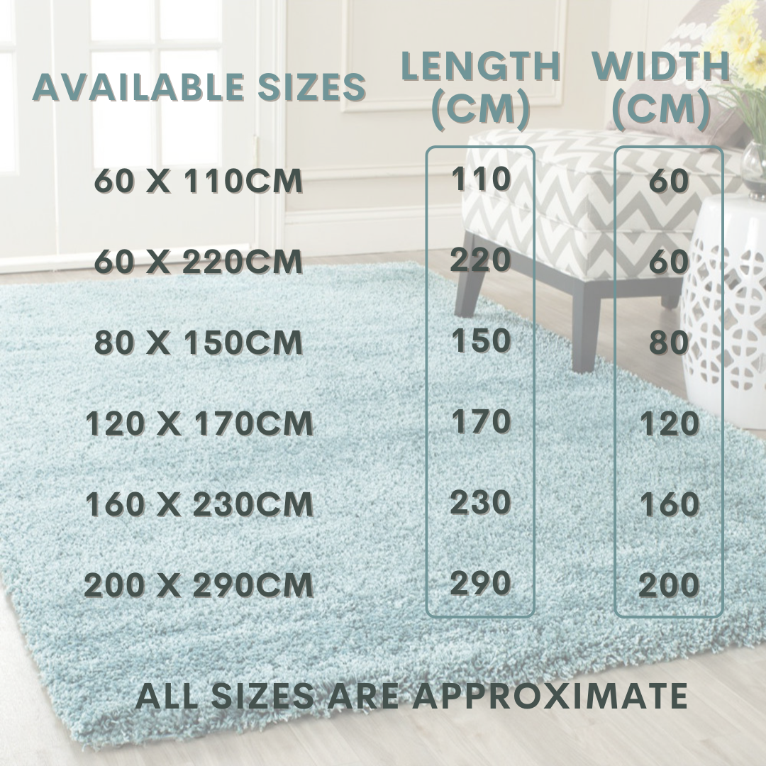 Modern Shaggy Rug Big Fluffy Carpets Floor Mats for Bedrooms Living Rooms Rug UK
