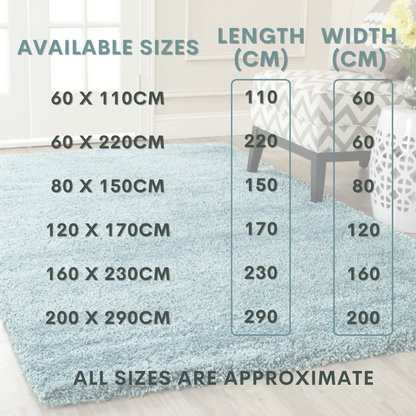 Modern Shaggy Rug Big Fluffy Carpets Floor Mats for Bedrooms Living Rooms Rug UK