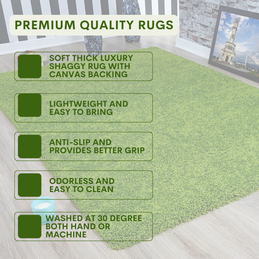 Modern Shaggy Rug Big Fluffy Carpets Floor Mats for Bedrooms Living Rooms Rug UK