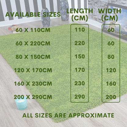 Modern Shaggy Rug Big Fluffy Carpets Floor Mats for Bedrooms Living Rooms Rug UK