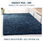 Modern Shaggy Rug Big Fluffy Carpets Floor Mats for Bedrooms Living Rooms Rug UK