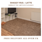Modern Shaggy Rug Big Fluffy Carpets Floor Mats for Bedrooms Living Rooms Rug UK