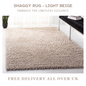 Modern Shaggy Rug Big Fluffy Carpets Floor Mats for Bedrooms Living Rooms Rug UK