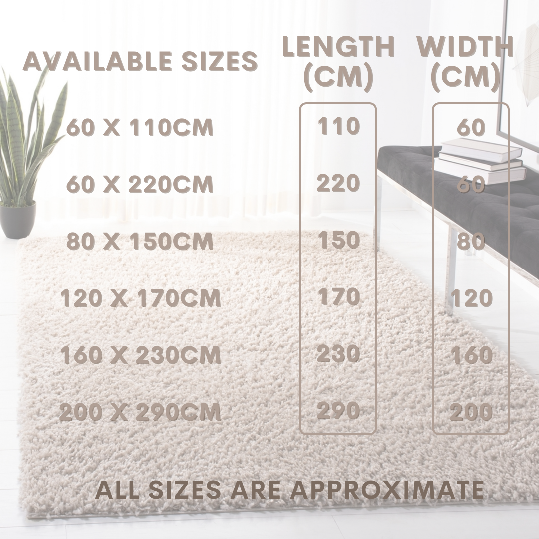 Modern Shaggy Rug Big Fluffy Carpets Floor Mats for Bedrooms Living Rooms Rug UK