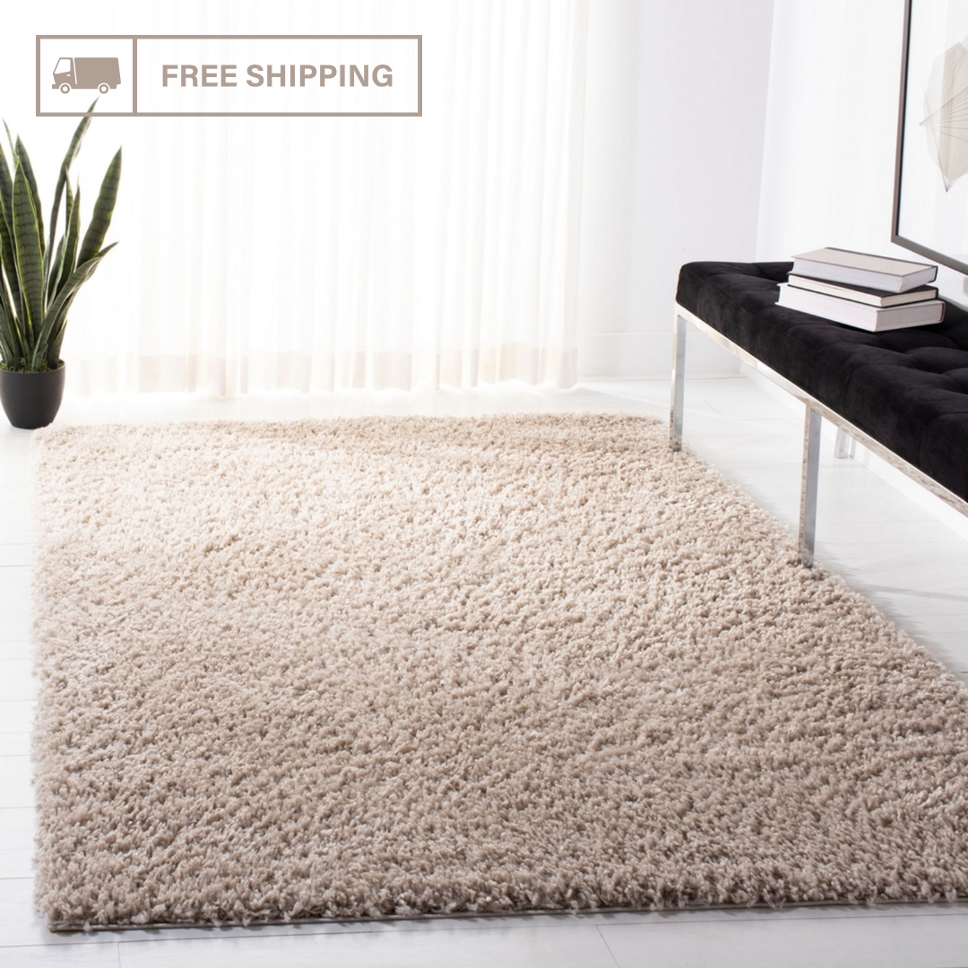 Modern Shaggy Rug Big Fluffy Carpets Floor Mats for Bedrooms Living Rooms Rug UK