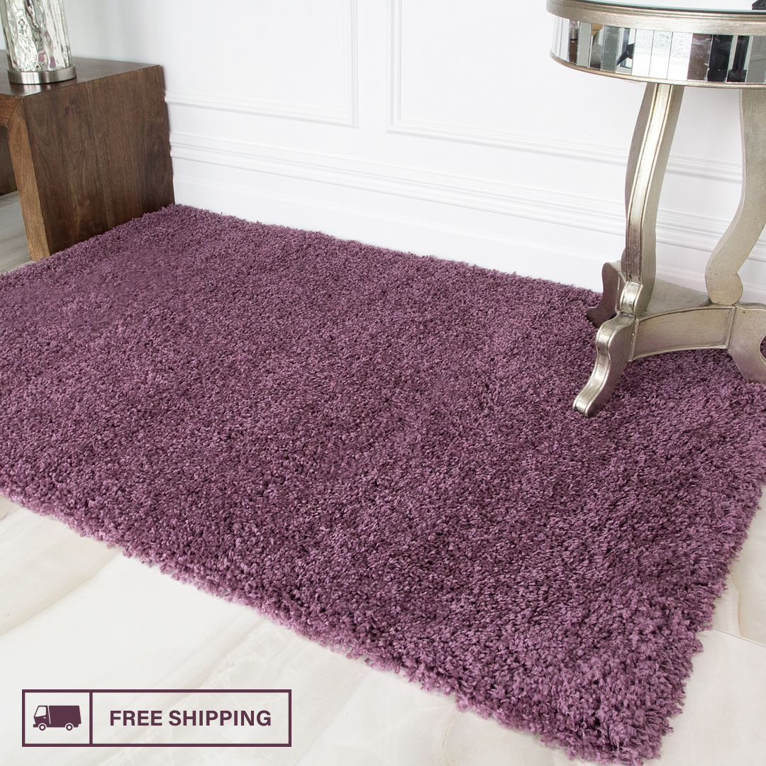 Modern Shaggy Rug Big Fluffy Carpets Floor Mats for Bedrooms Living Rooms Rug UK