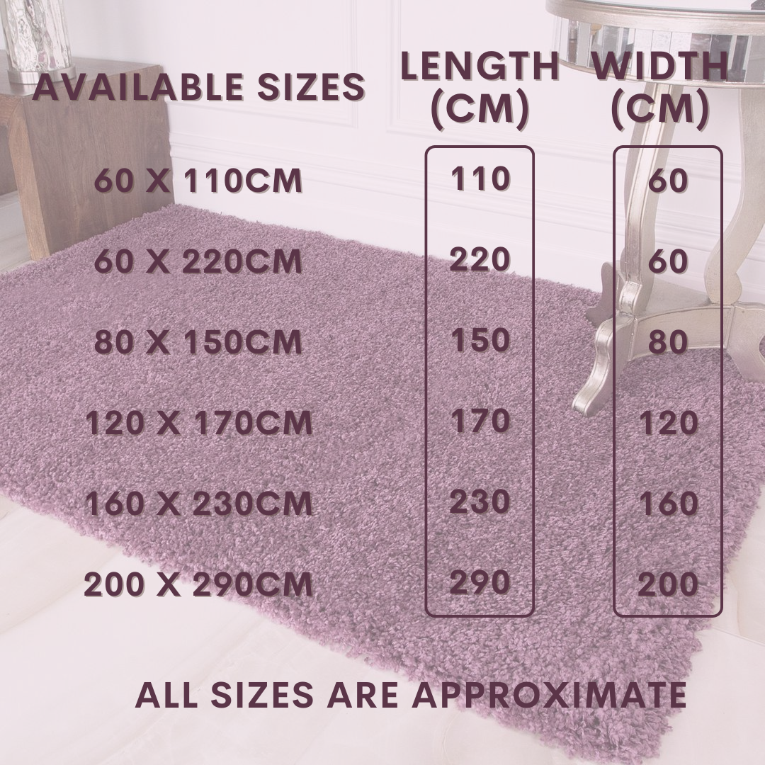 Modern Shaggy Rug Big Fluffy Carpets Floor Mats for Bedrooms Living Rooms Rug UK