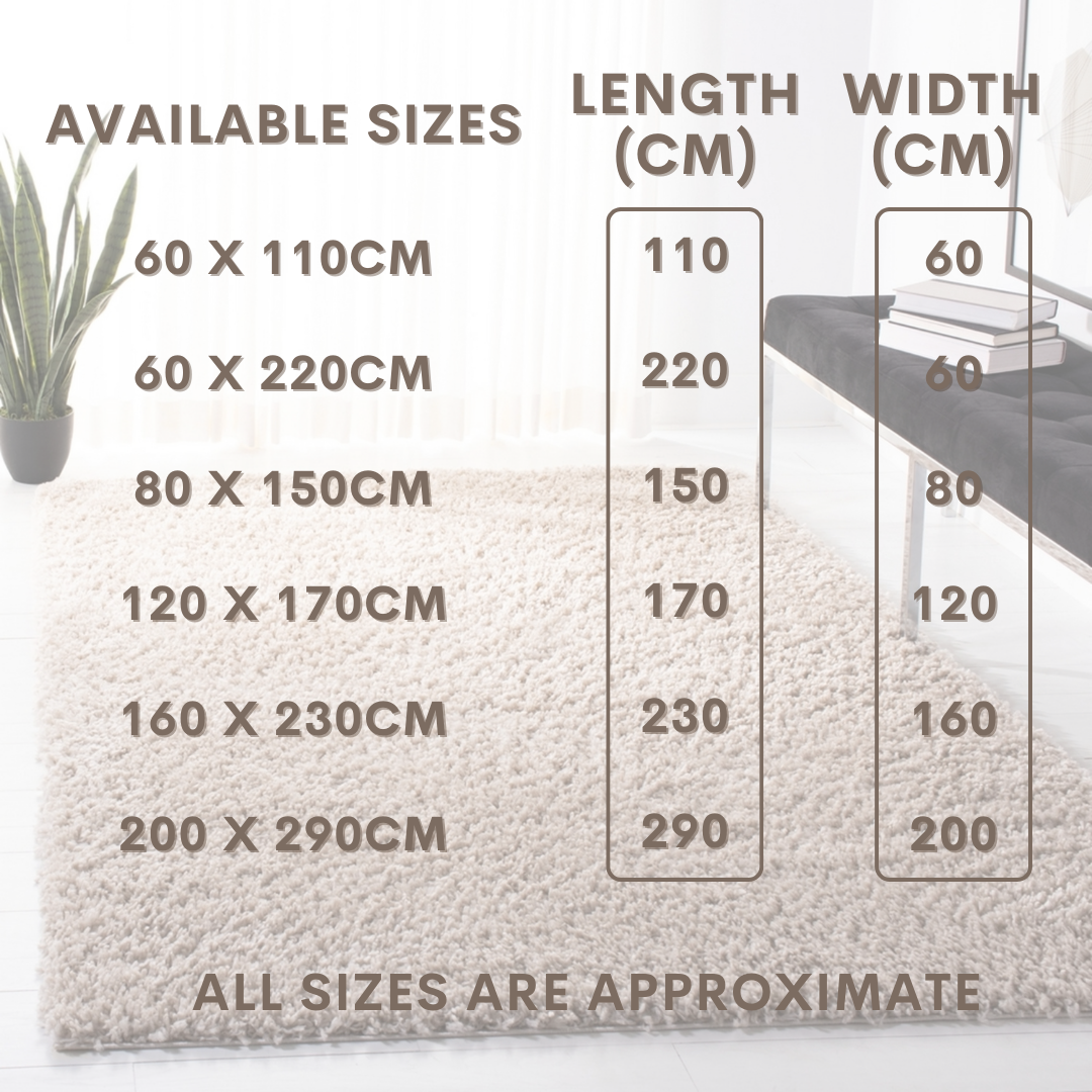 Modern Shaggy Rug Big Fluffy Carpets Floor Mats for Bedrooms Living Rooms Rug UK