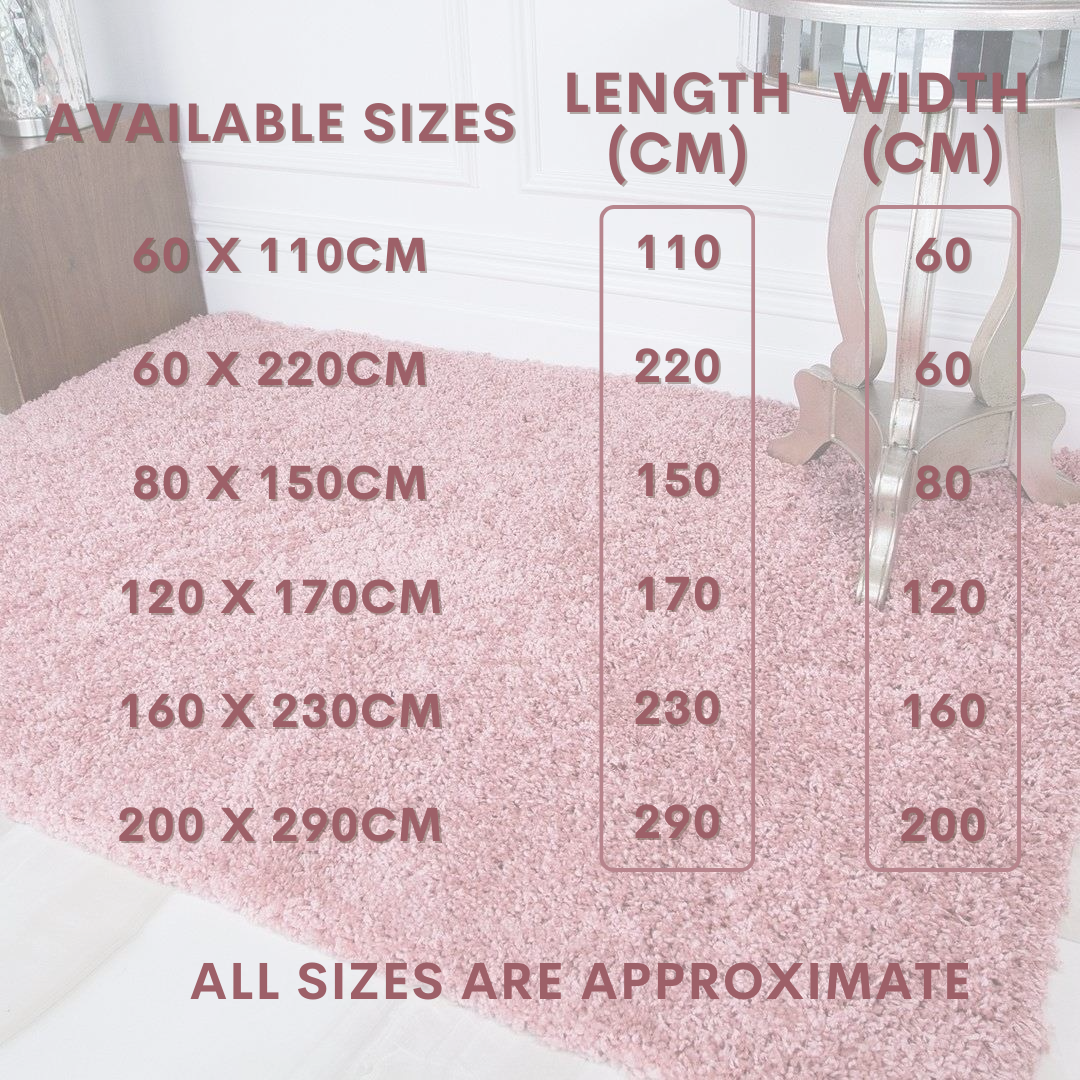 Modern Shaggy Rug Big Fluffy Carpets Floor Mats for Bedrooms Living Rooms Rug UK