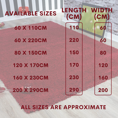 Modern Shaggy Rug Big Fluffy Carpets Floor Mats for Bedrooms Living Rooms Rug UK