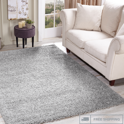 Modern Shaggy Rug Big Fluffy Carpets Floor Mats for Bedrooms Living Rooms Rug UK