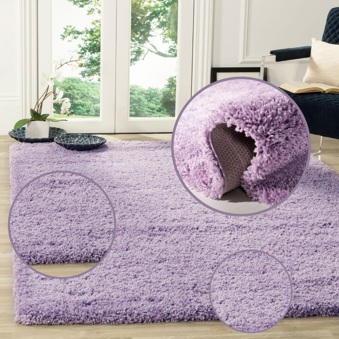 Modern Shaggy Rug Big Fluffy Carpets Floor Mats for Bedrooms Living Rooms Rug UK