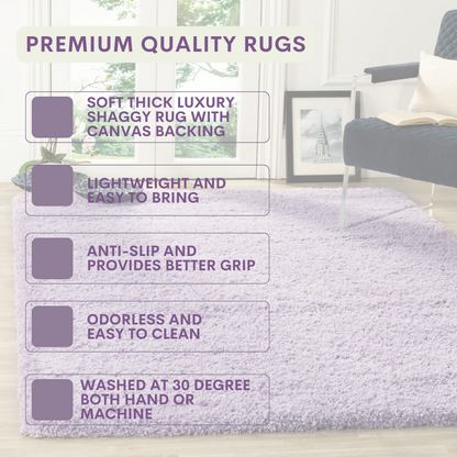 Modern Shaggy Rug Big Fluffy Carpets Floor Mats for Bedrooms Living Rooms Rug UK