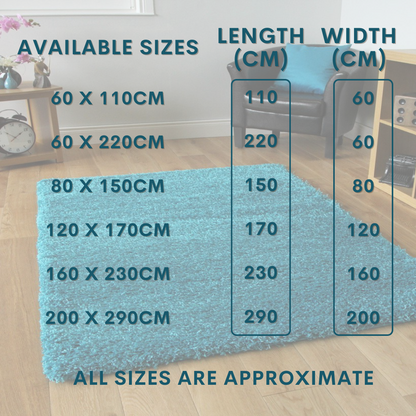 Modern Shaggy Rug Big Fluffy Carpets Floor Mats for Bedrooms Living Rooms Rug UK