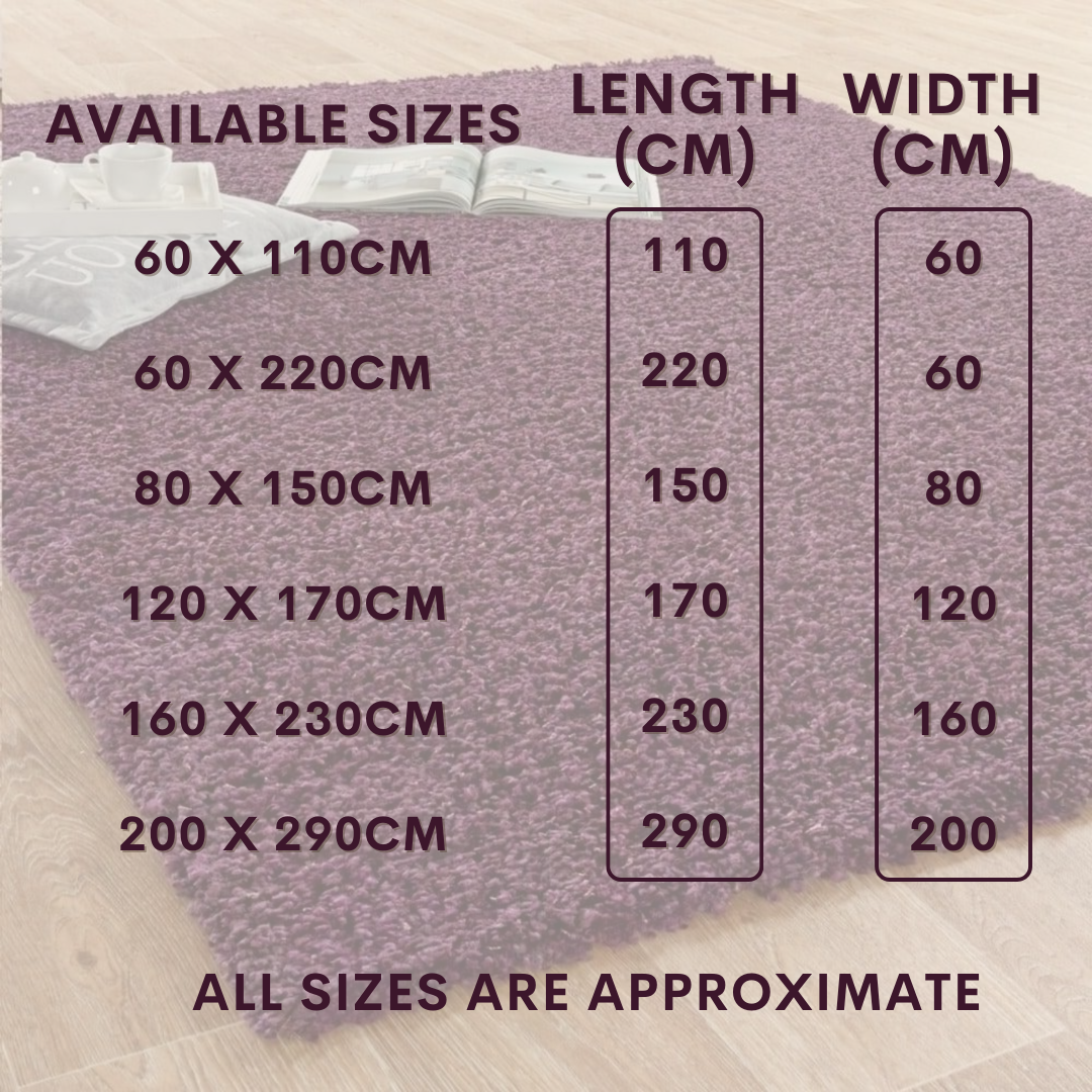 Modern Shaggy Rug Big Fluffy Carpets Floor Mats for Bedrooms Living Rooms Rug UK