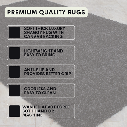 Modern Shaggy Rug Big Fluffy Carpets Floor Mats for Bedrooms Living Rooms Rug UK
