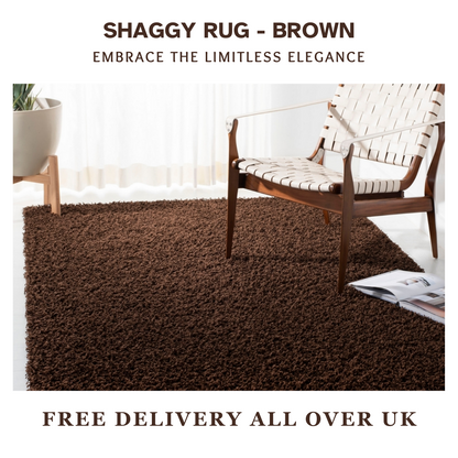 Modern Shaggy Rug Big Fluffy Carpets Floor Mats for Bedrooms Living Rooms Rug UK