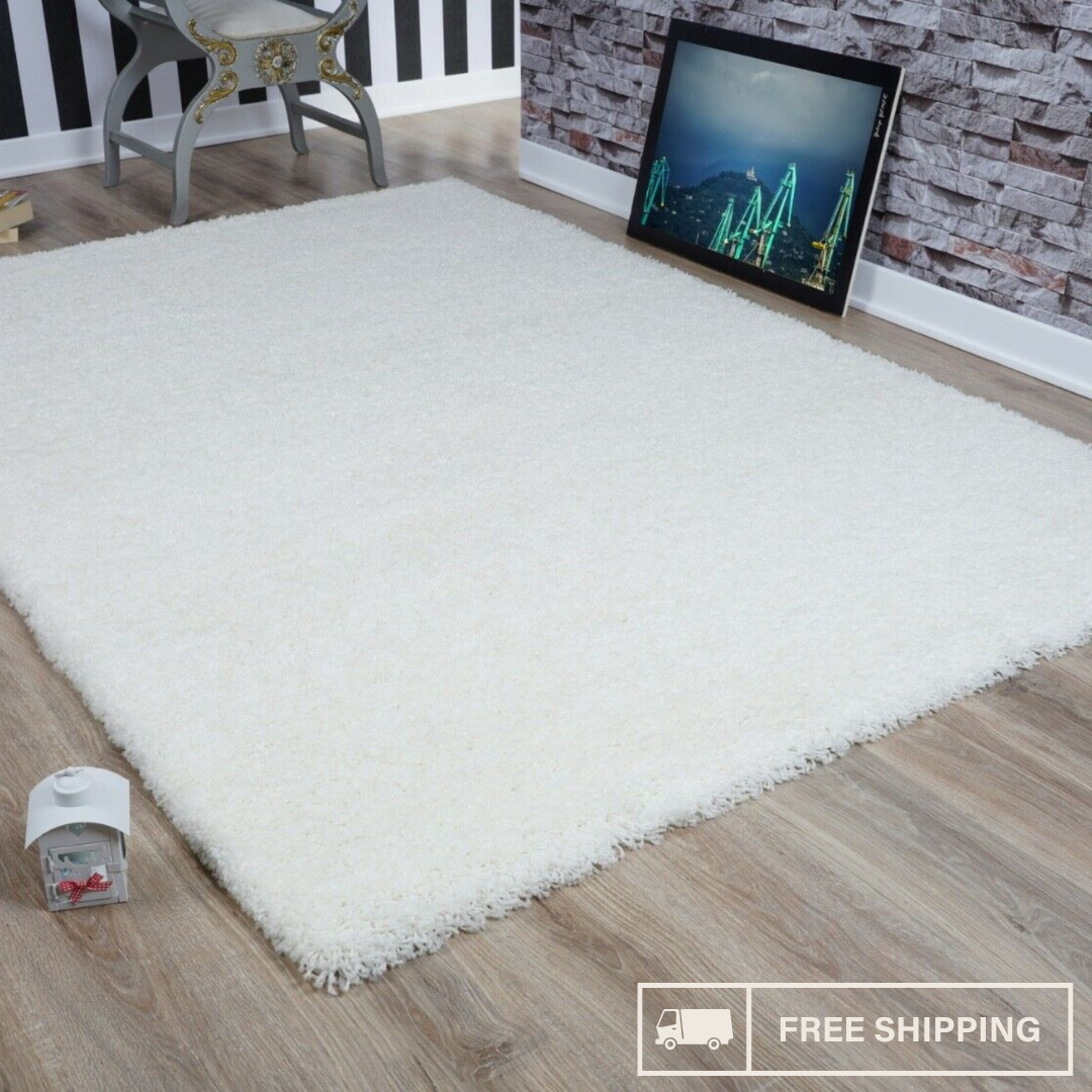Modern Shaggy Rug Big Fluffy Carpets Floor Mats for Bedrooms Living Rooms Rug UK