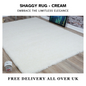 Modern Shaggy Rug Big Fluffy Carpets Floor Mats for Bedrooms Living Rooms Rug UK